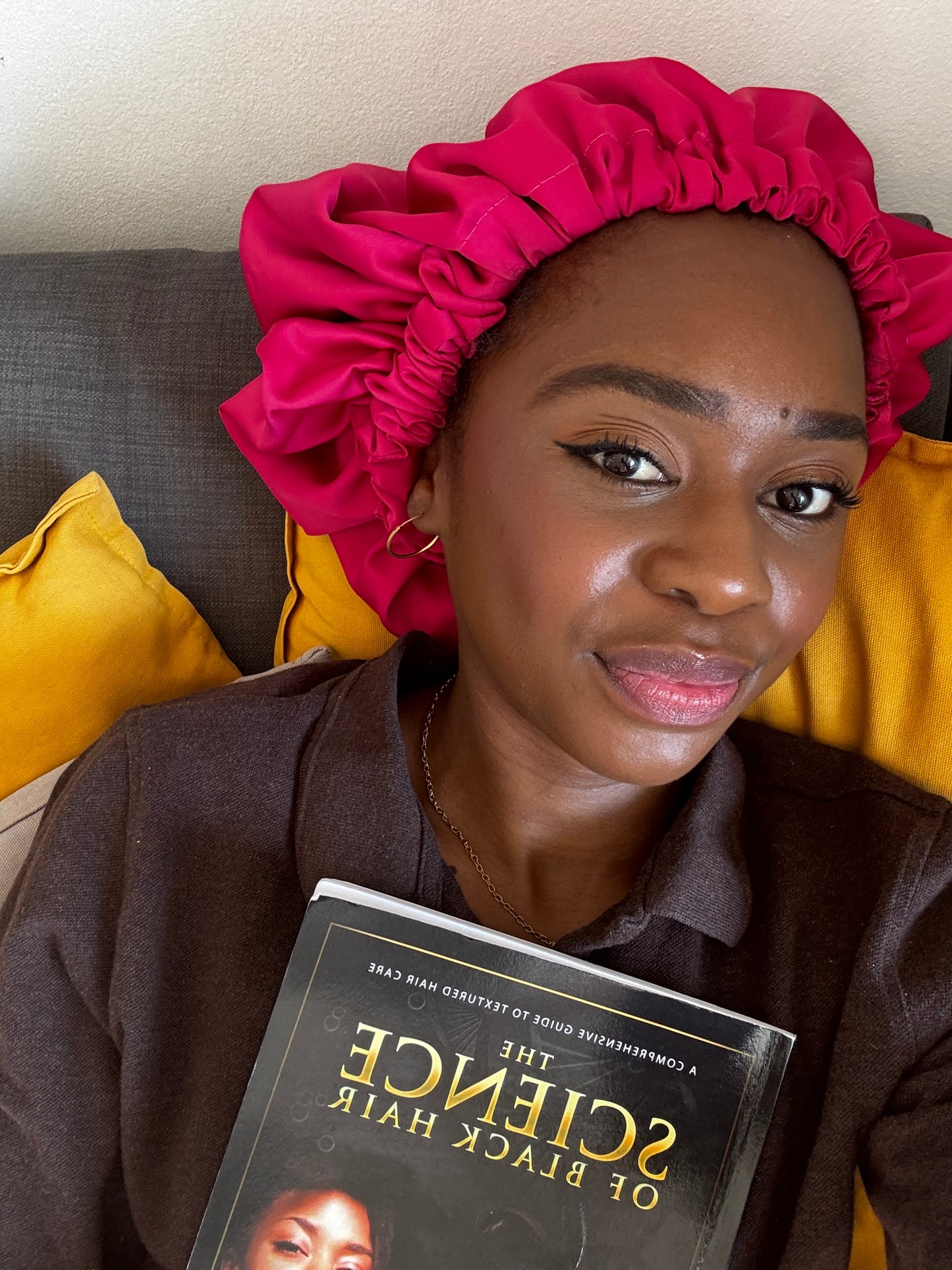 SimbaHair Nightcare Satinhaube Pink