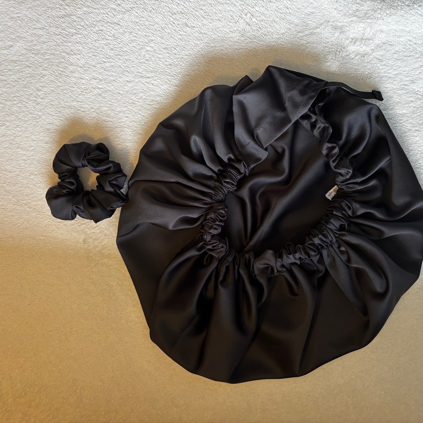 SimbaHair Nightcare Satinhaube Schwarz