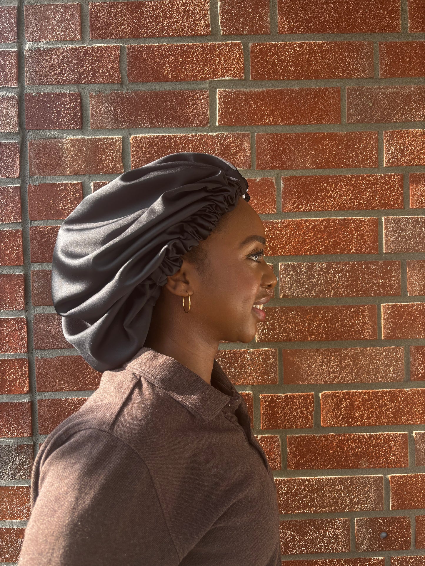 SimbaHair Nightcare Satinhaube Schwarz