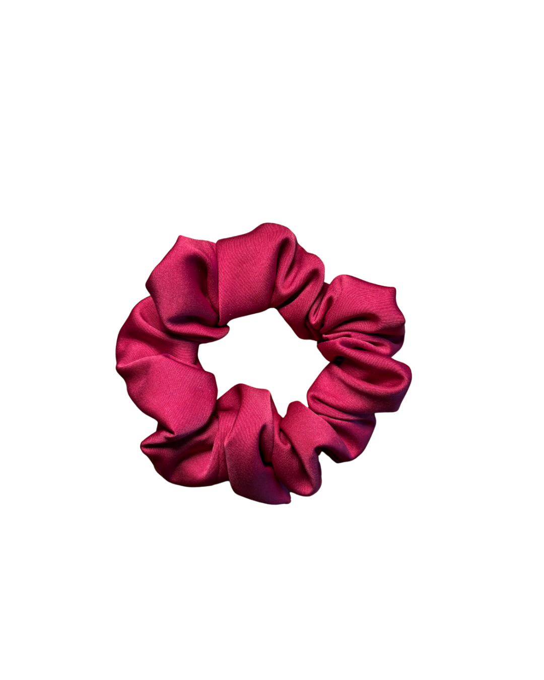 Scrunchie aus Microsatin Bordeaux Rot M