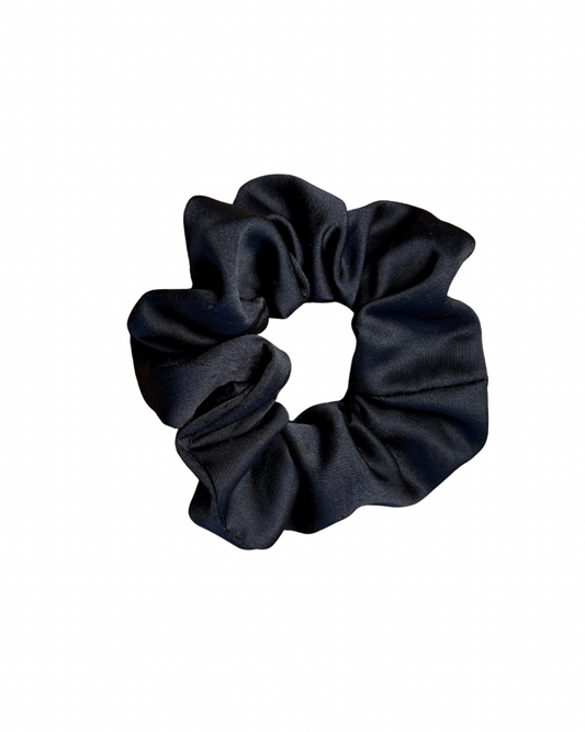 4er Bundle Satinhauben aus Microsatin Schwarz  M