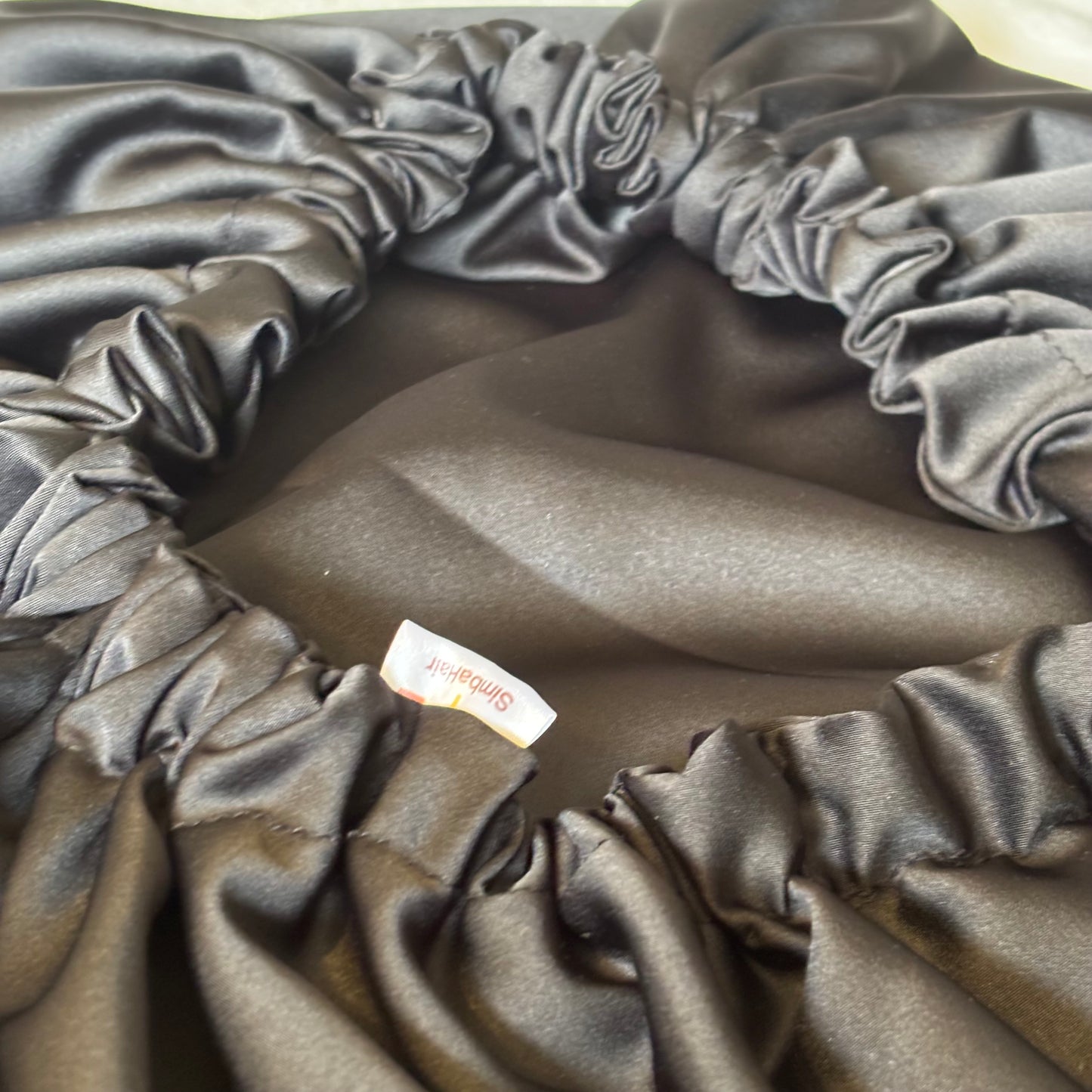 SimbaHair Nightcare Satinhaube Grau